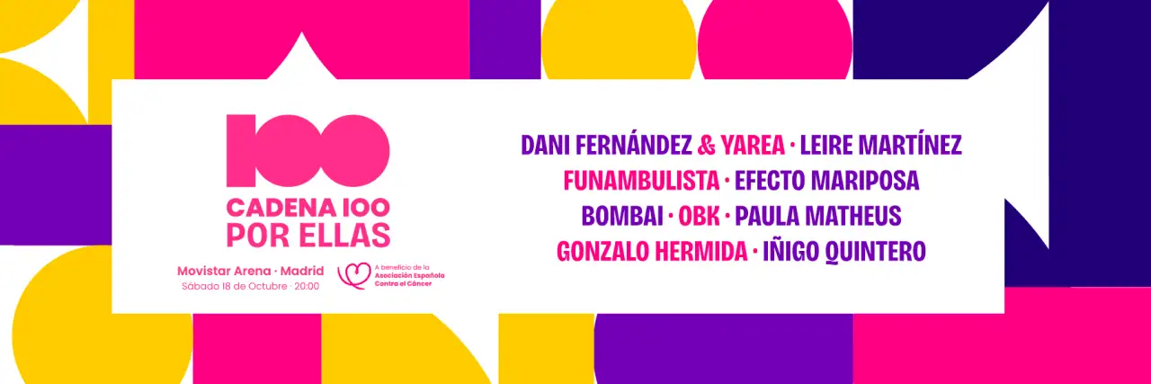Preventa Exclusiva - Cadena 100 Por Ellas